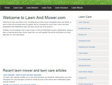 Tablet Screenshot of lawnandmower.com